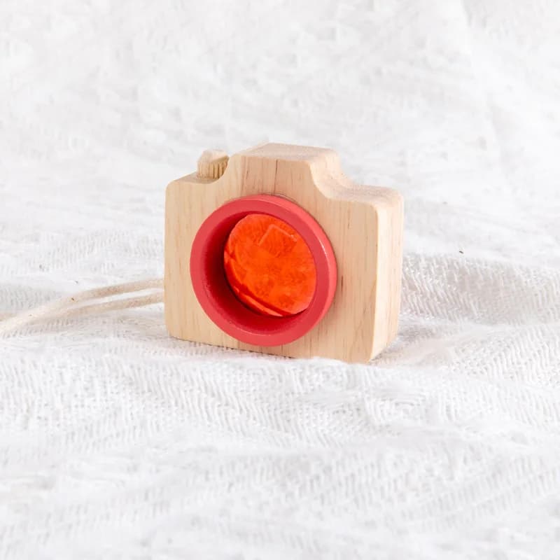 Jouet en bois intéressant avec lentille prismatique, mini-caméra colorée, jouet en bois effet arc-en