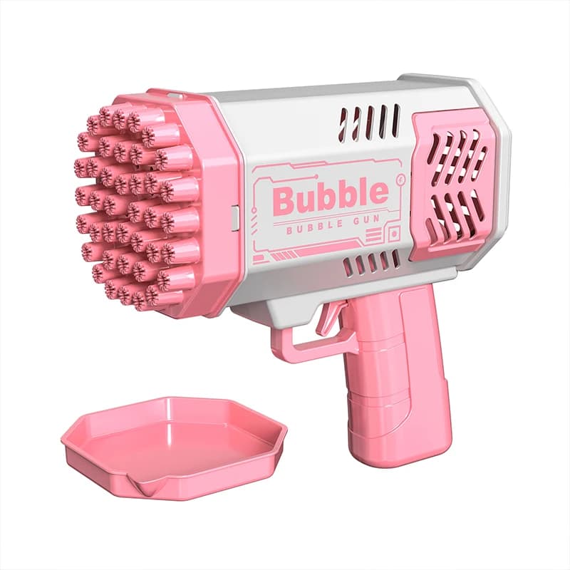 Pistolet à bulles jouet d'extérieur pour enfants 40 trous jouet électrique soufflant des bulles (san