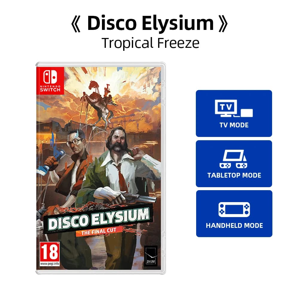 Jeu Nintendo Switch - Disco Elysium - The Final Cut - Jeux Cartouche Physique Support TV Table Mode 