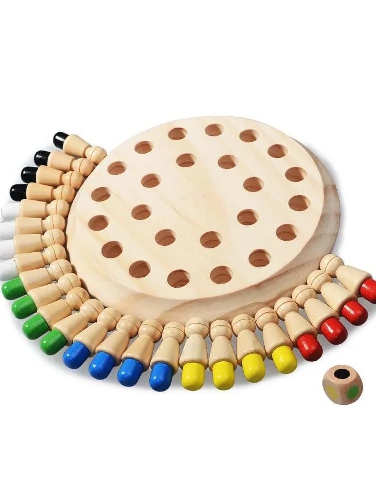 Jouets Puzzle en bois Montessori, apprentissage éducatif, couleur sensorielle BeBe, bâton de mémoire