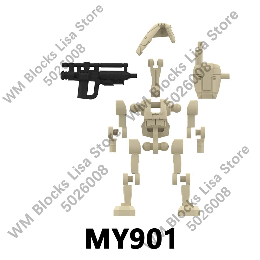 Blocs de construction miniatures MY901-MY905 Space War, figurines, briques, jouets pour enfants. Con
