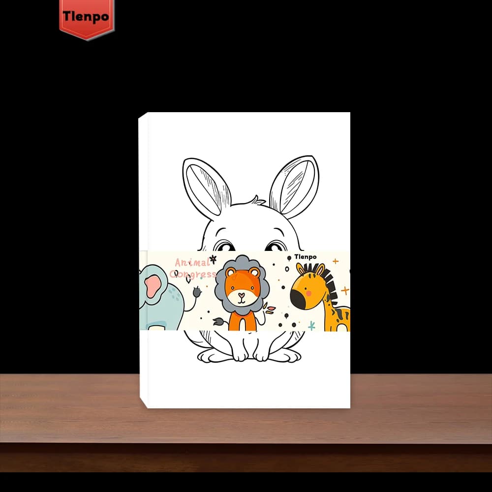 Cartes de coloriage d'animaux, cartes postales, bricolage, cadeaux d'anniversaire, fournitures d'Hal