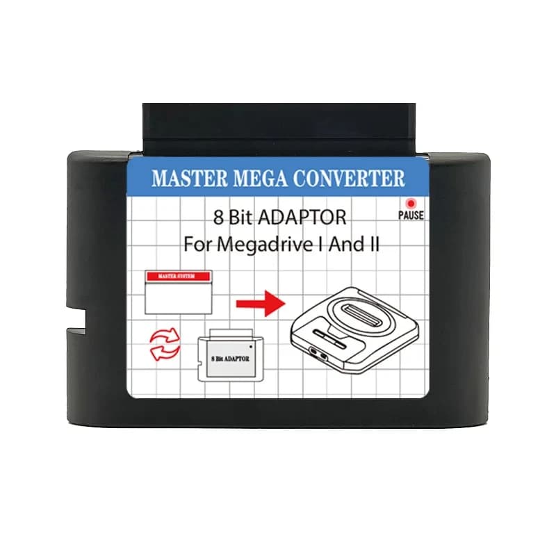 Convertisseur de cartouche de jeu du système principal, adaptateur de lecteur Mage 16 bits pour Cons