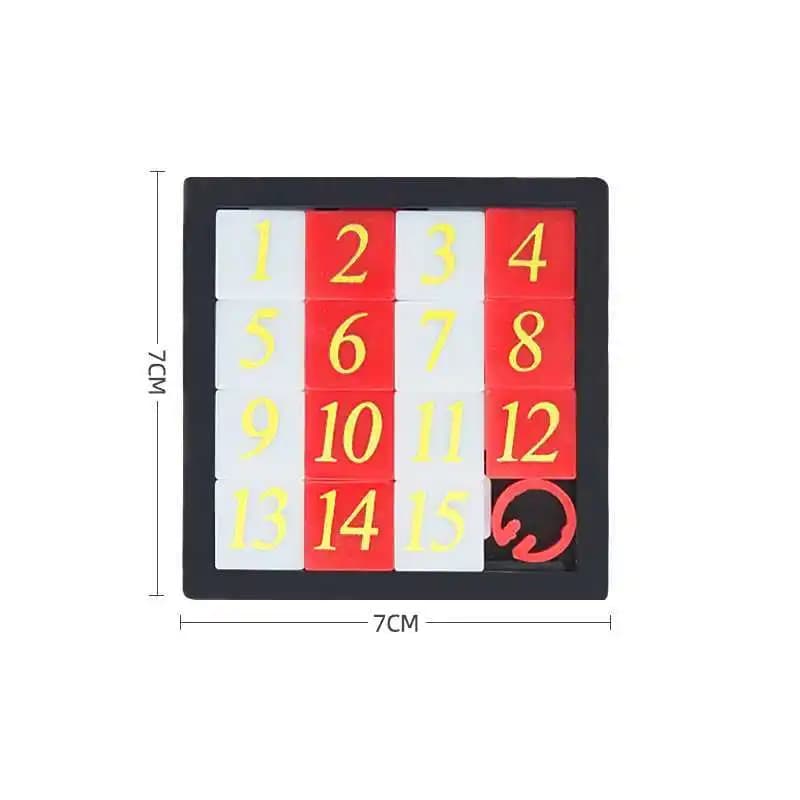 Puzzle coulissant avec chiffres 1-15, casse-tête IQ, jouets éducatifs pour enfants, adolescents et a
