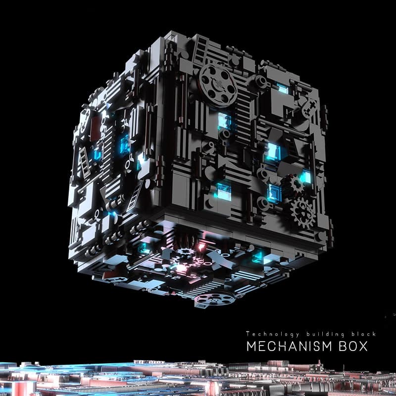 Boîte de décryptage mécanique, jouet d'assemblage de blocs de construction, base secrète, puzzle uni