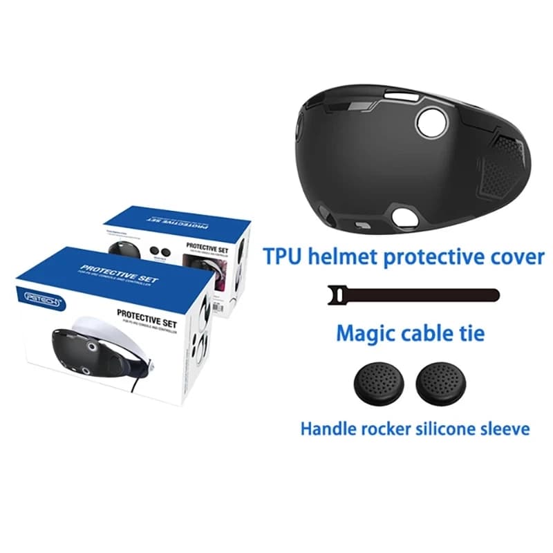 Housse de protection tout compris en TPU pour lunettes PS VR2, coque de protection avec poignée et p
