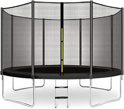 Trampoline extérieur de 6 pieds avec filet de sécurité et tapis de saut robuste Fitness pour enfants