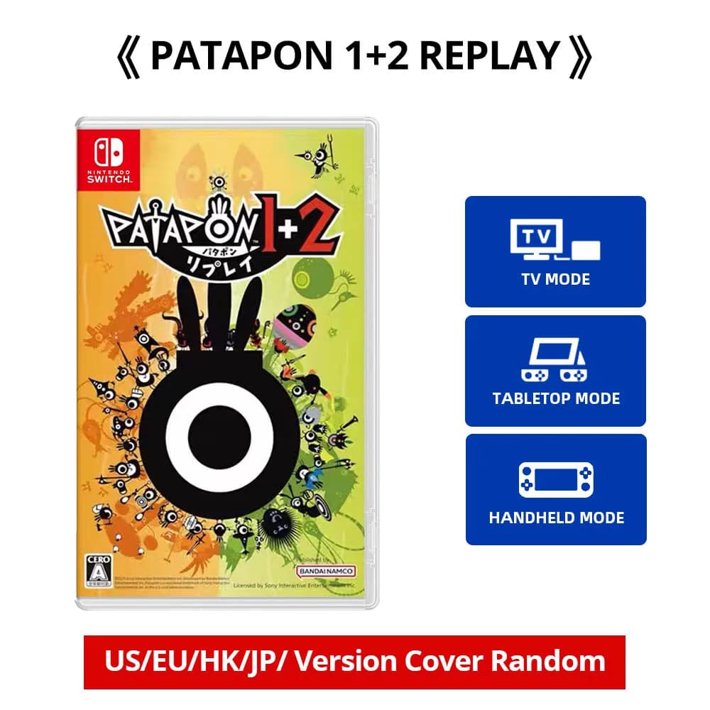 Offres de jeux Nintendo Switch PATAPON 1 + 2 REPLAY 100% carte de jeu physique officielle jeu de pro