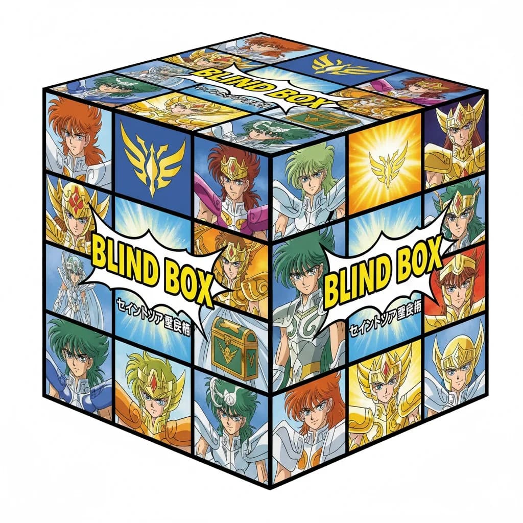 Figurines Saint Seiya Blind Box Anime Seiya Shiryu Hyoga Shun Ikki Gold Saints Figurine d'action en 