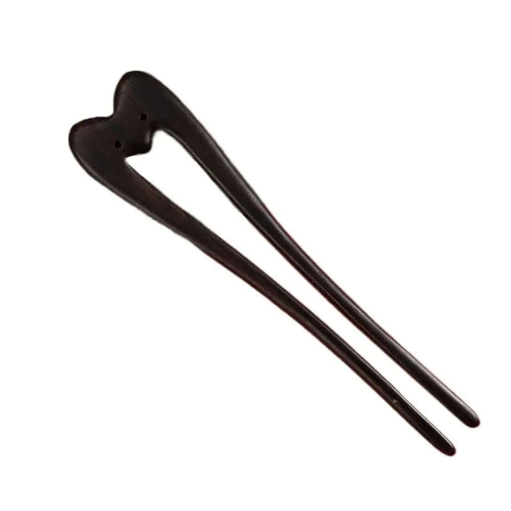 Couvre-chef en forme de U bâtons de cheveux en bois rétro Vintage fourchettes à cheveux exquise à la