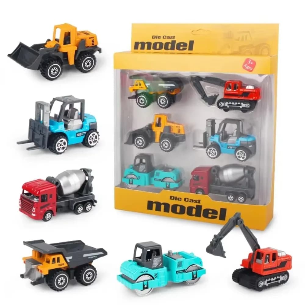 Jouet de construction en alliage métallique : Chargeur, Tracteur, Camion d'ingénierie, Bulldozer, Bé