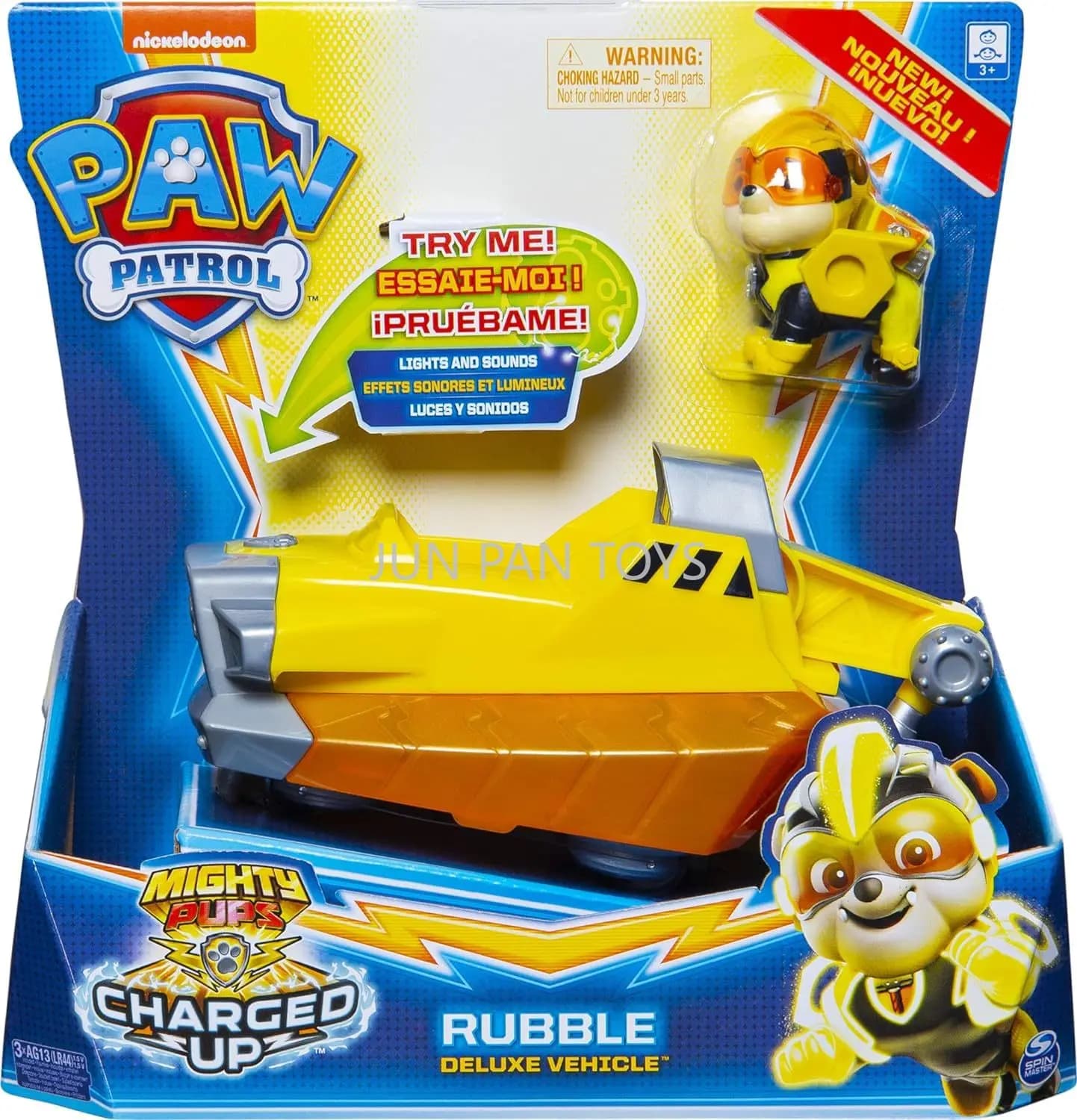 Figurine originale Paw Patrol, chiots puissants, jouets d'action chargés, véhicule de luxe, étalon M