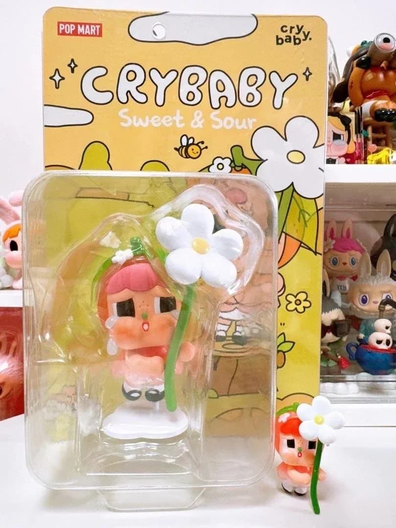 POPMART Park édition limitée CRYBABY Little Crying Orange jouet mignon pour Collection décoration de