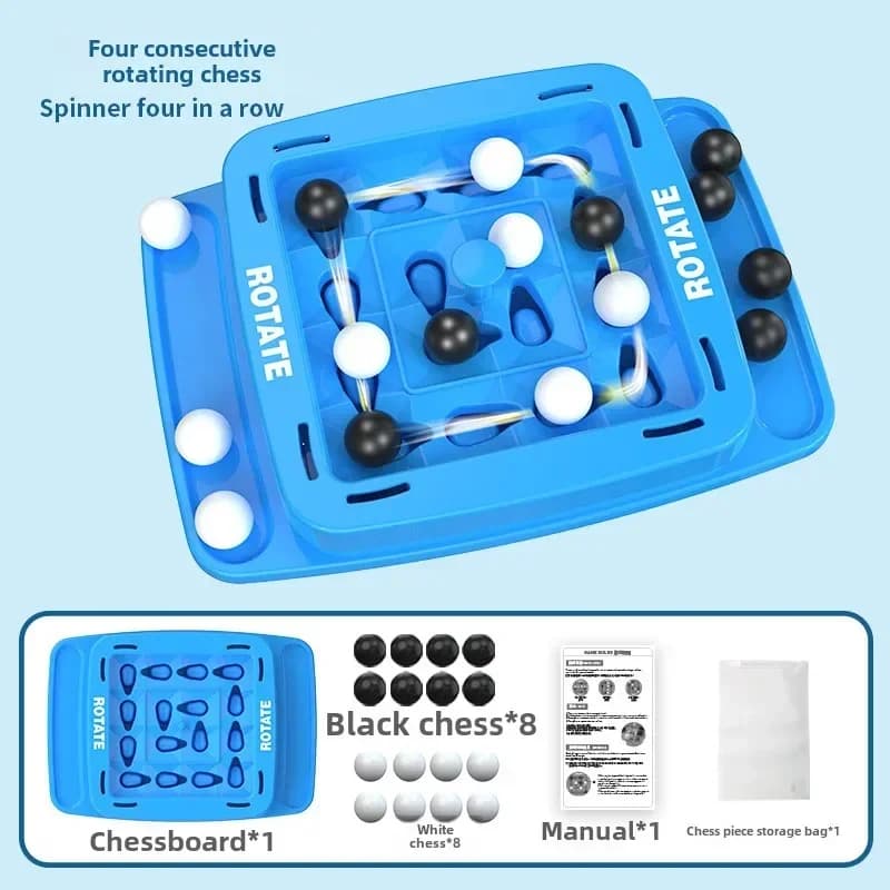 Jeu de société logique Orbit éducatif 4 en rangée pour enfants, jeu de société de stratégie de Table