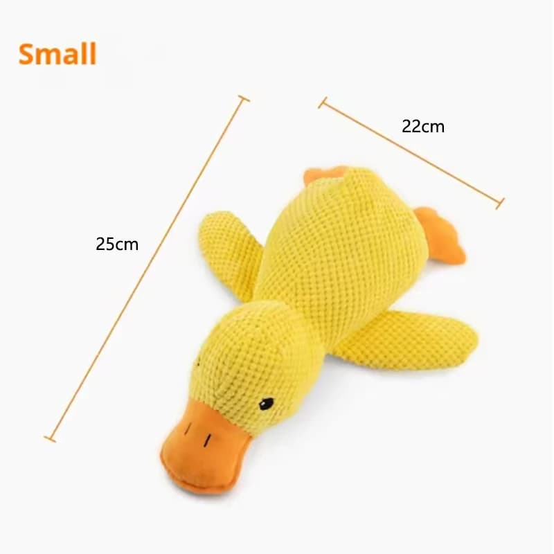 Jouet en peluche pour chien, mignon, résistant aux morsures de canard, meulage des dents, nettoyage,