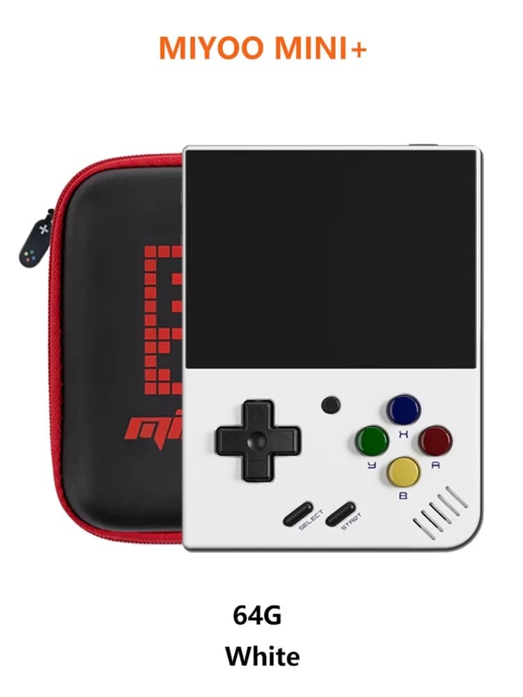 MIYOO Mini Plus Console de jeu Portable rétro 3.5 "IPS HD écran Mini + lecteurs cadeau pour enfants 