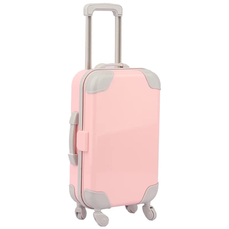 Accessoires de jouets, une variété de valises assorties aux couleurs, adaptées aux poupées américain