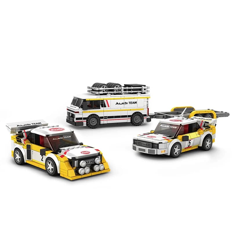 PB8812 Australie S1 Kit de blocs de construction 3-en-1 Voiture de sport technique E2 Camion Remorqu