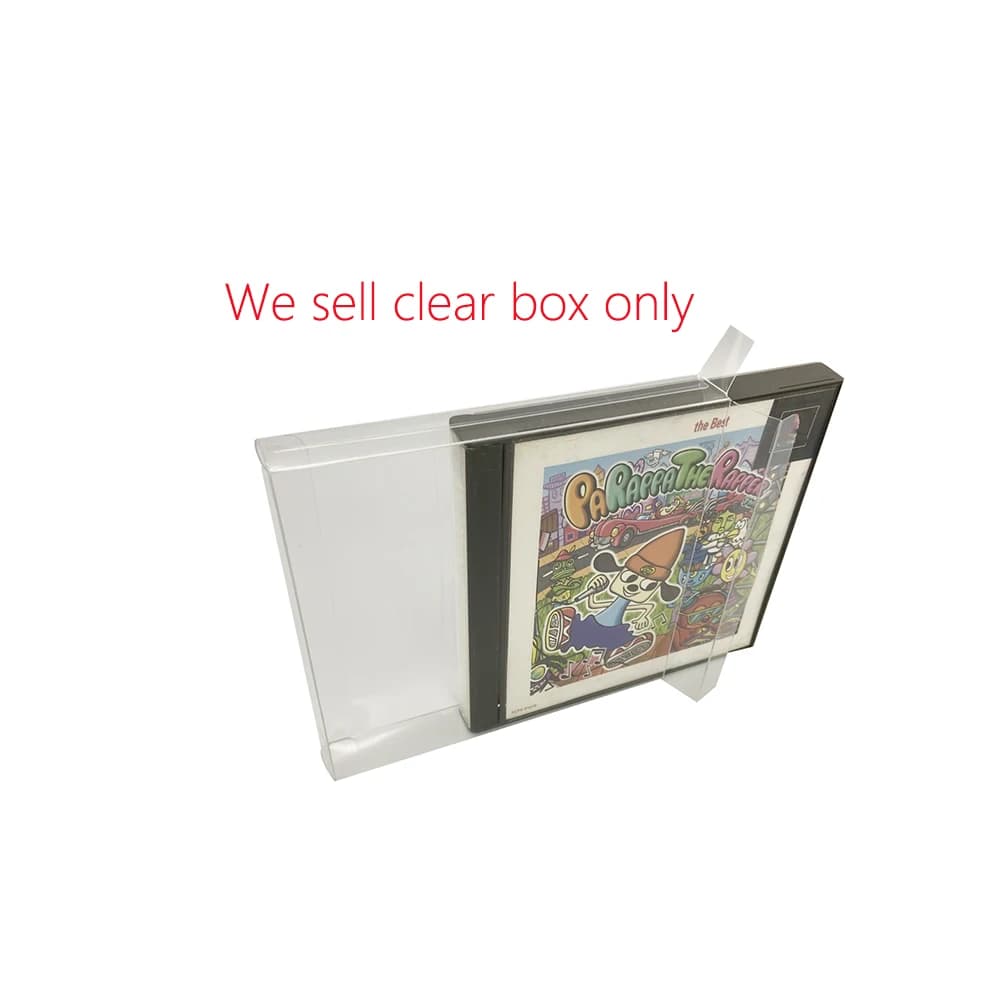 Boîte de Protection pour présentoir de jeu PS1, boîte de rangement transparente, double disque, vers