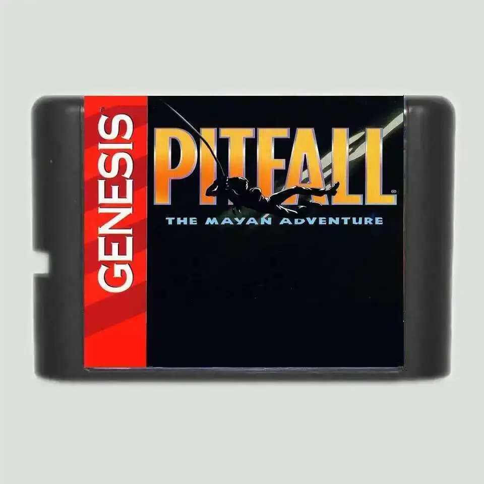 PITFALL-Carte de jeu The Mayan Adventure, Sega Mega Drive, Genesis, 16 bits, MD, Free Region