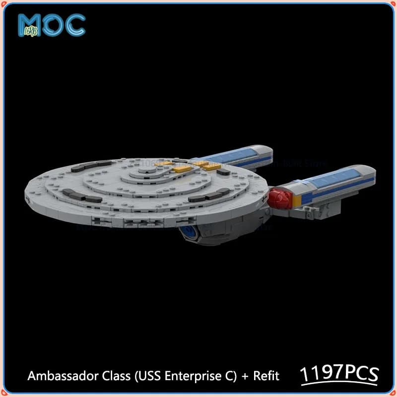 Blocs de construction MOC USS Enterprise Classe Ambassadeur C + Refit, Collection de briques à assem