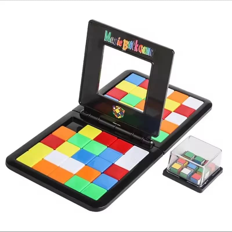 Cubes magiques jouet IQ Puzzle 3D Puzzle course Cube blocs de société jeu enfants adultes éducation 
