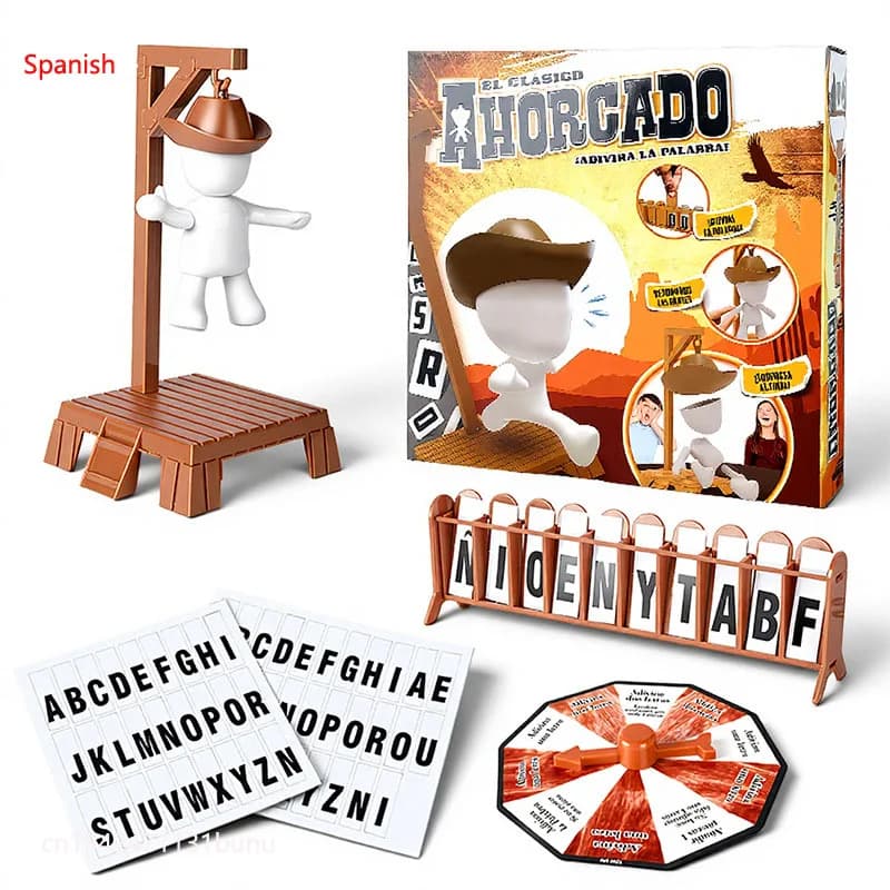 Jeux de société Hangman magnétiques de noël, jeu de mots de devinette mystère, brille dans la nuit, 