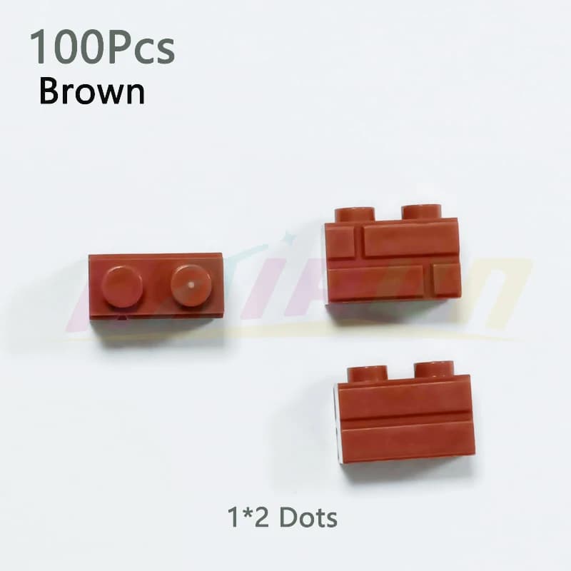 100 pièces bloc de Construction Simulation ville MOC mur brique bloc de Construction modèle accessoi