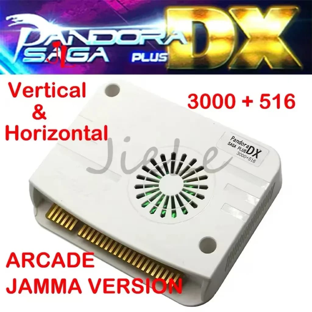 Pandora Saga DX Plus 3000 CRT horizontal + 516 jeux verticaux, cocktail 3 côtés, PCB d'arcade, boîte