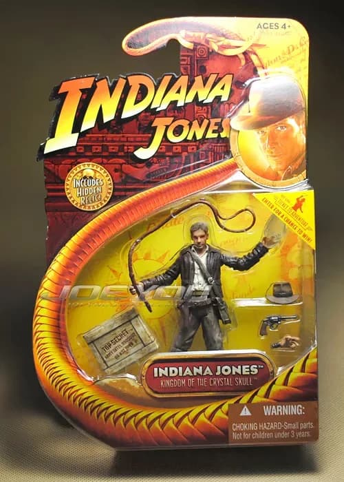 Indiana Jones Figurine d'action à l'échelle 1:18 de 3,75 pouces, Le Royaume du Crâne de Cristal, Hut