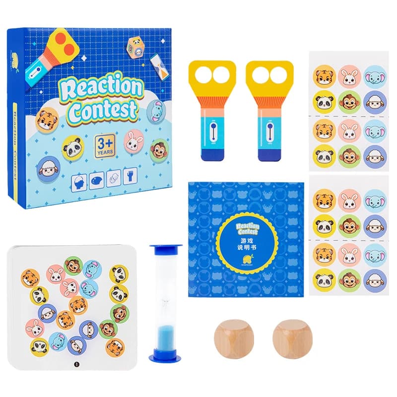 Jeu de société Montessori pour enfants, jouet Animal, réflexion logique cognitive, Puzzle, concours 