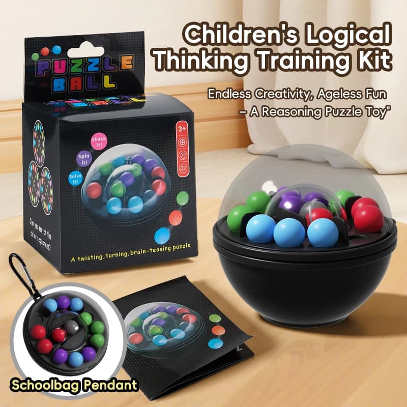 Boule de Puzzle rotative, jouet casse-tête avec crochet de suspension, jeu d'apprentissage interacti