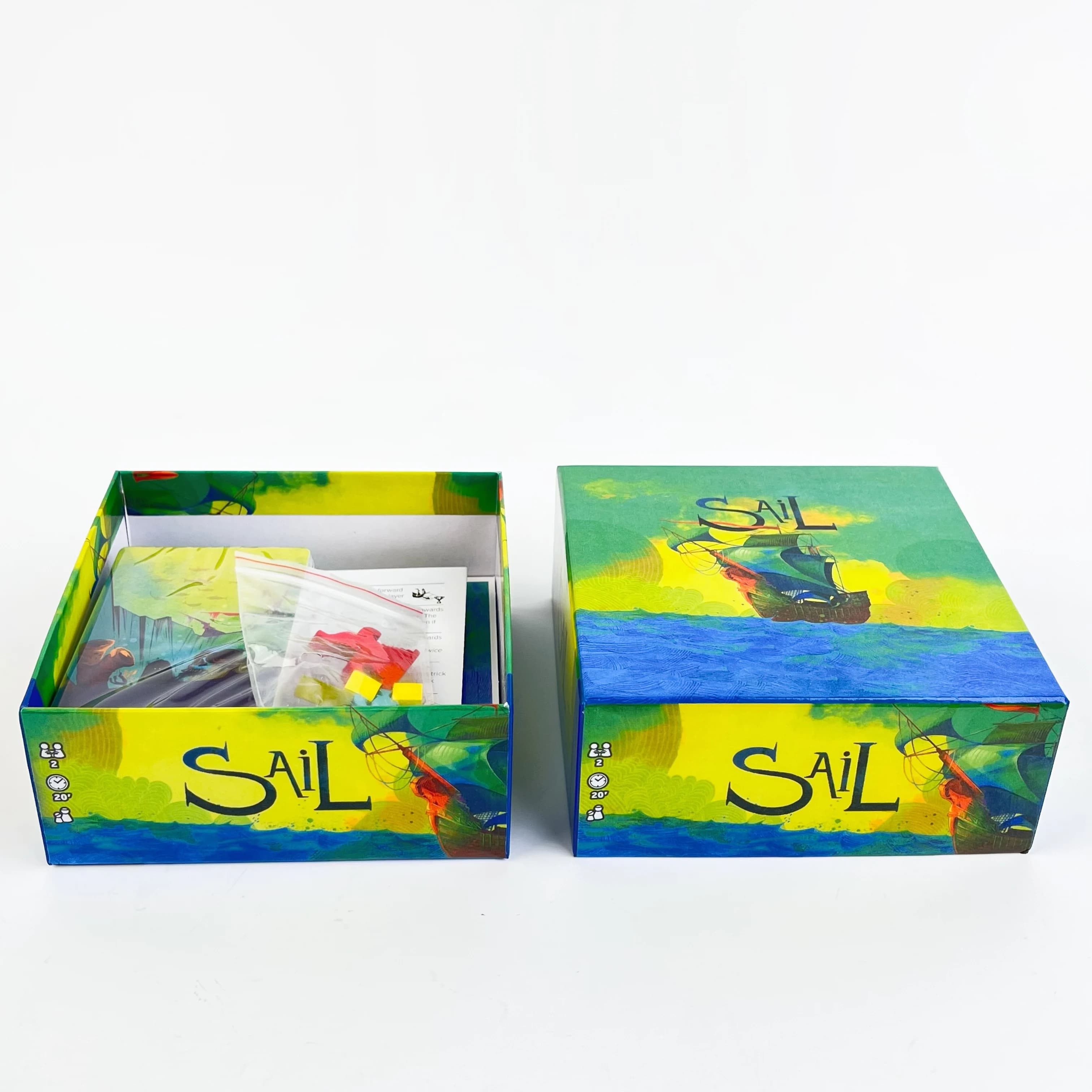 SAIL : Jeu de société nautique de stratégie pour couple, 2 joueurs, 20 minutes, en papier - Aventure