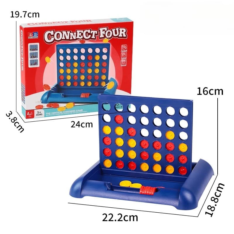 Connect Four, jeu de société de stratégie pour deux joueurs, idéal pour le camping, les voyages en v