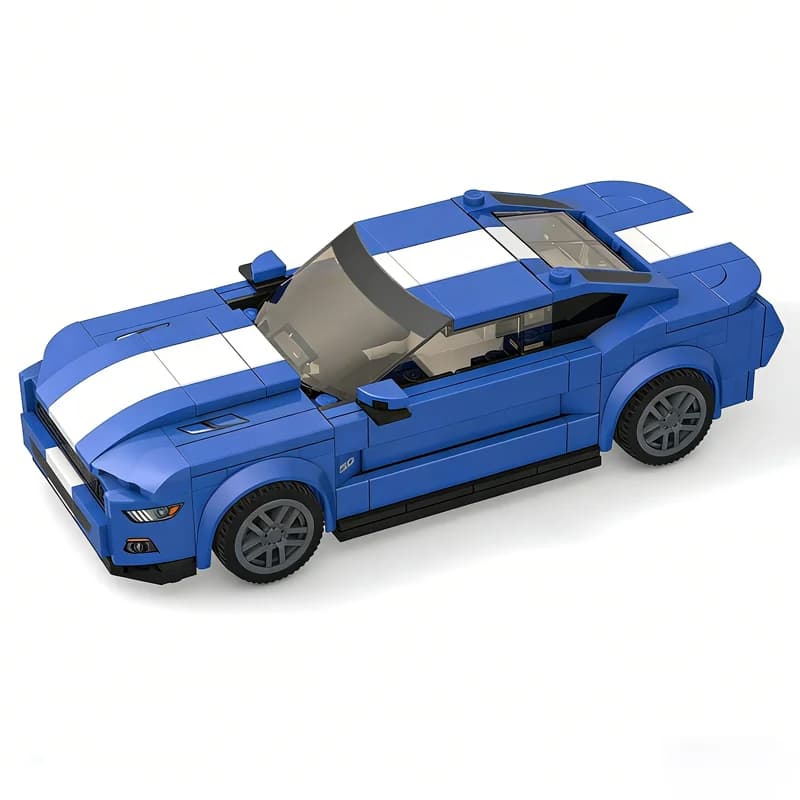 290pcs MOC Forded Mustangesd GT 5 0 City Champions Model Building Blocks Festival Gift Construction
