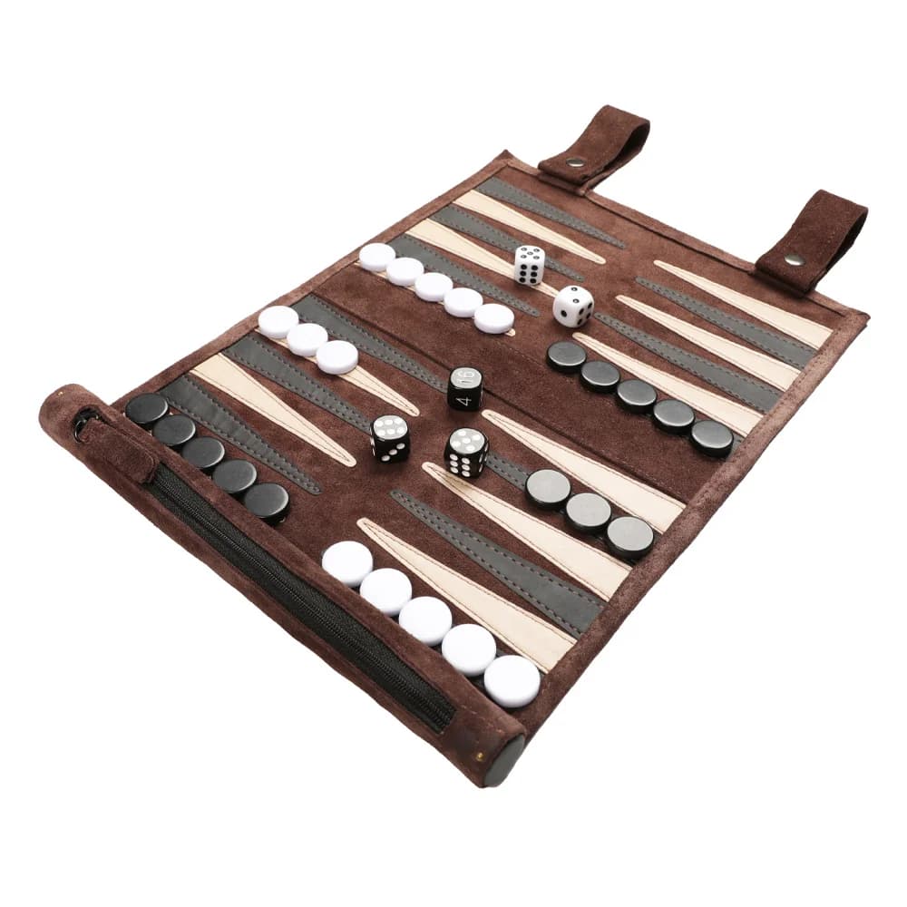 Sac de rangement Portable pour Backgammon, ensemble de voyage avec planche légère et pliable