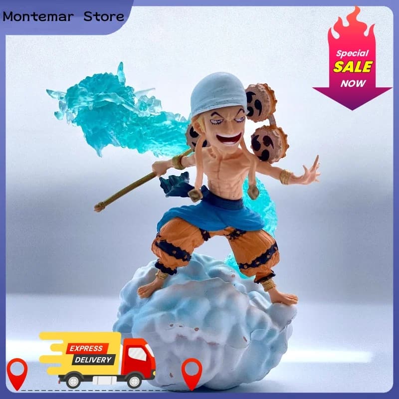 Anime One Piece Gk Dieu Enel Battle Ver. Statue d'action en Pvc, modèle de Collection, jouets pour e