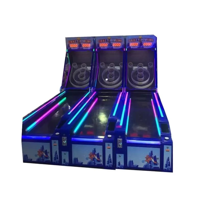 Machine de bowling pour enfants à 3 joueurs pour aire de jeux intérieure, à vendre, pour centre de d