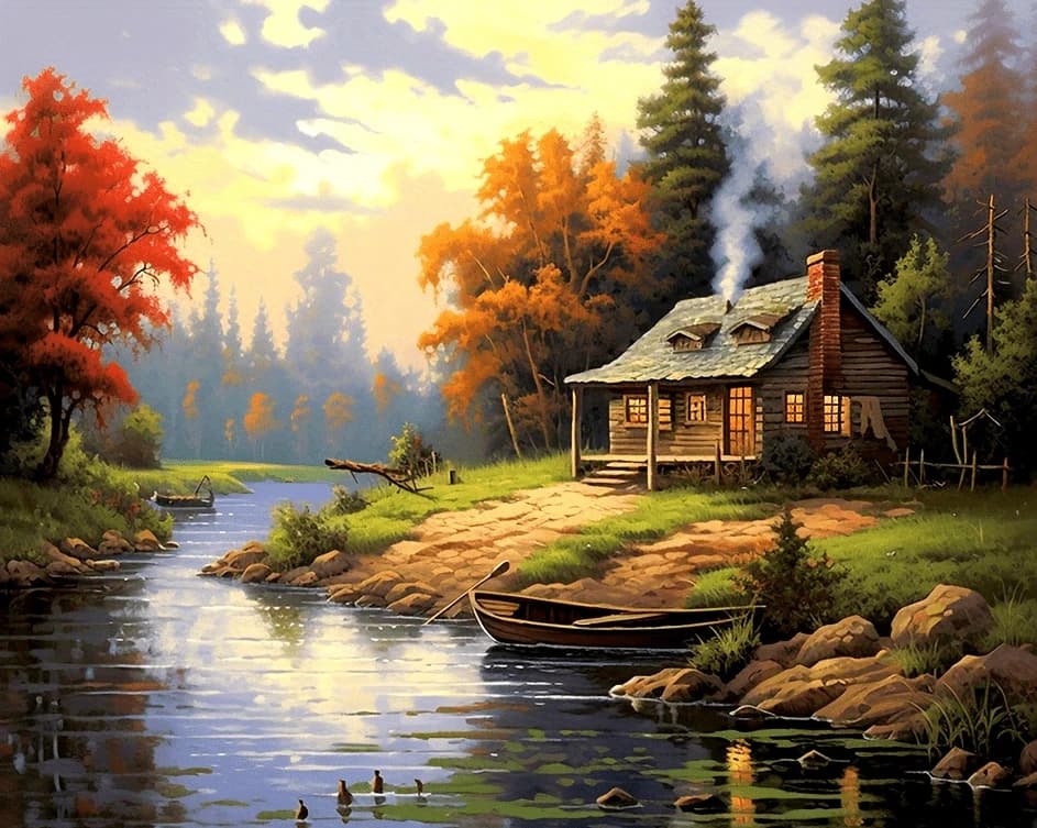 Puzzle de paysage de forêt magnifique, 500/1000/1200/2000 pièces, jeux d'activités familiales pour s