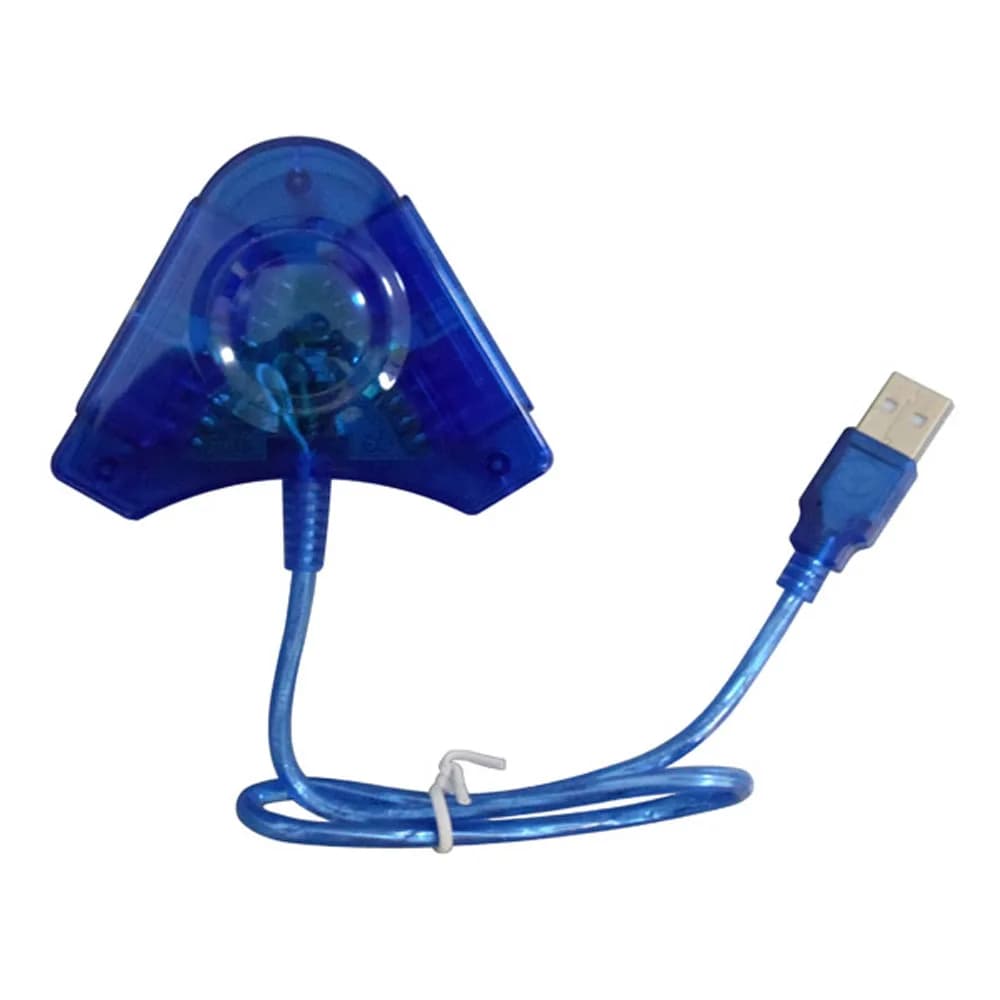 Convertisseur USB deux double joueur pour PS2, câble adaptateur de jeux PC pour Playstation 2, contr