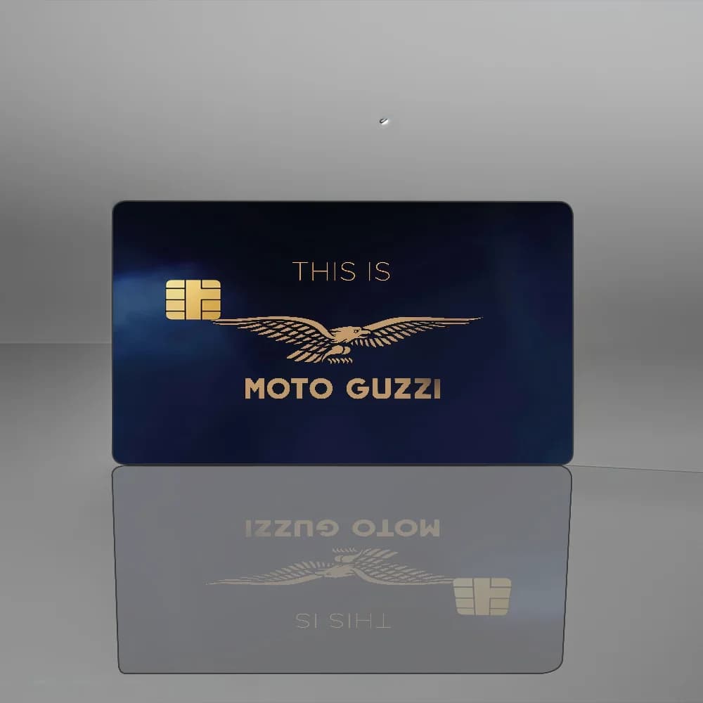 Moto g-guzzi – Film de jeu avec Logo de Moto, étui autocollant pour petite puce, carte de crédit et 
