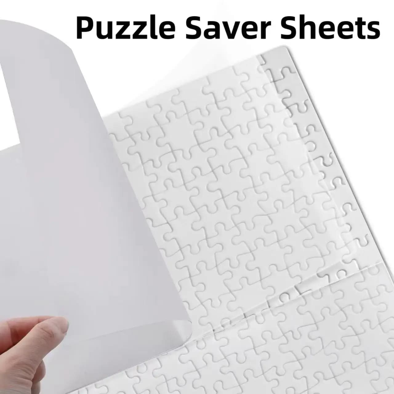 Feuilles de colle pour Puzzle, 8 feuilles, économiseur de Puzzle à décoller et à coller, sans Stress