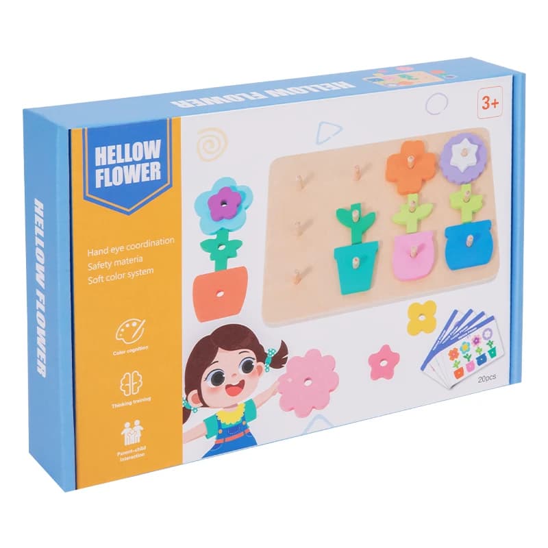 Jouets d'empilage et de tri de formes en bois Montessori pour les tout-petits de 1 à 3 ans - Puzzle 
