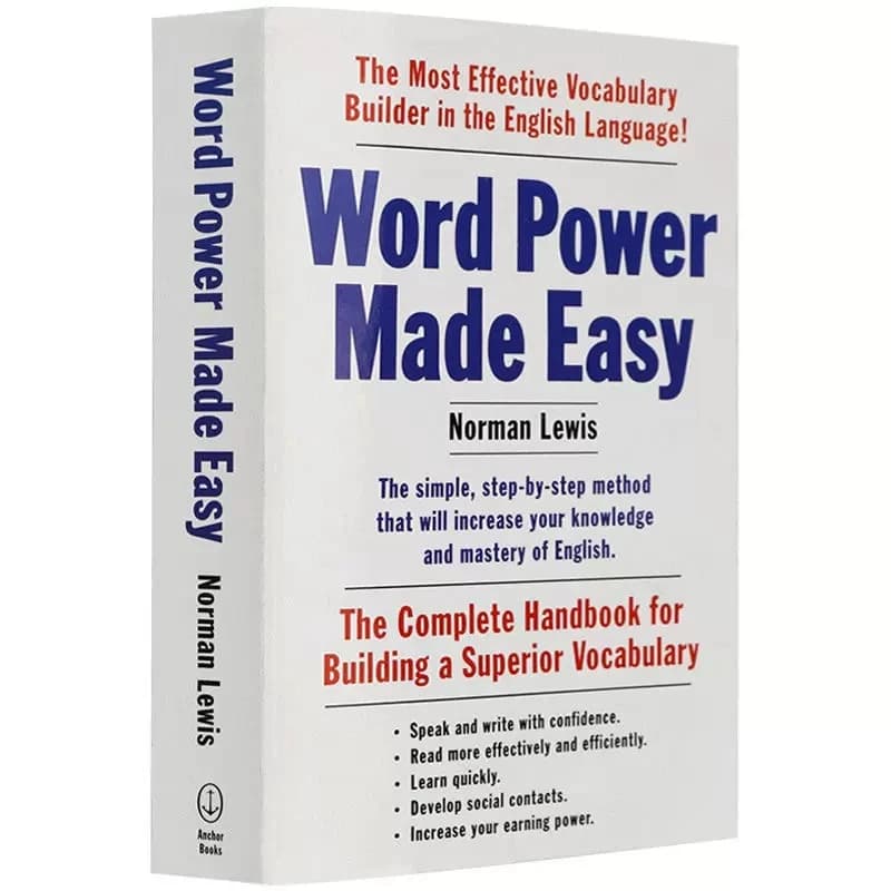 Word Power Made Easy Merriam Webster, constructeur de vocabulaire, livre de référence Original en an