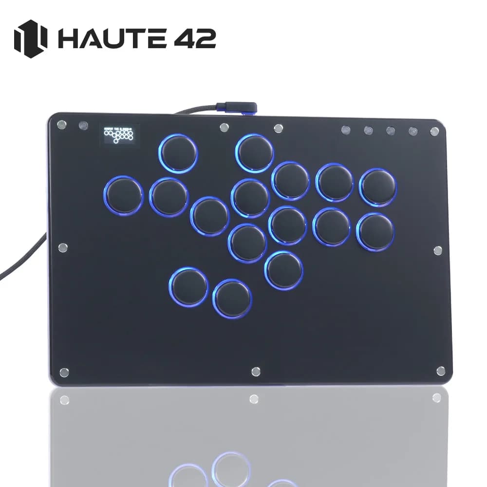 Manette de combat Haute42 Hitbox sans levier, Fight Stick PC, Stickless Arcade Stick Hitbox pour PS4