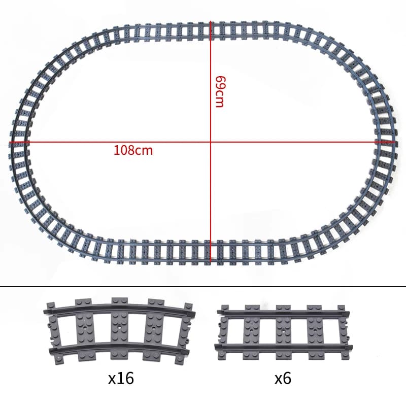 Trains de ville de haute technologie, voies flexibles, Rails droits et incurvés, interrupteur de cro