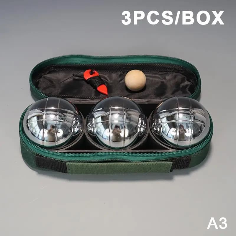 Ensemble de boules de pétanque en métal 3/6/8 pièces pour la plage, la pelouse, les tournois, les fê