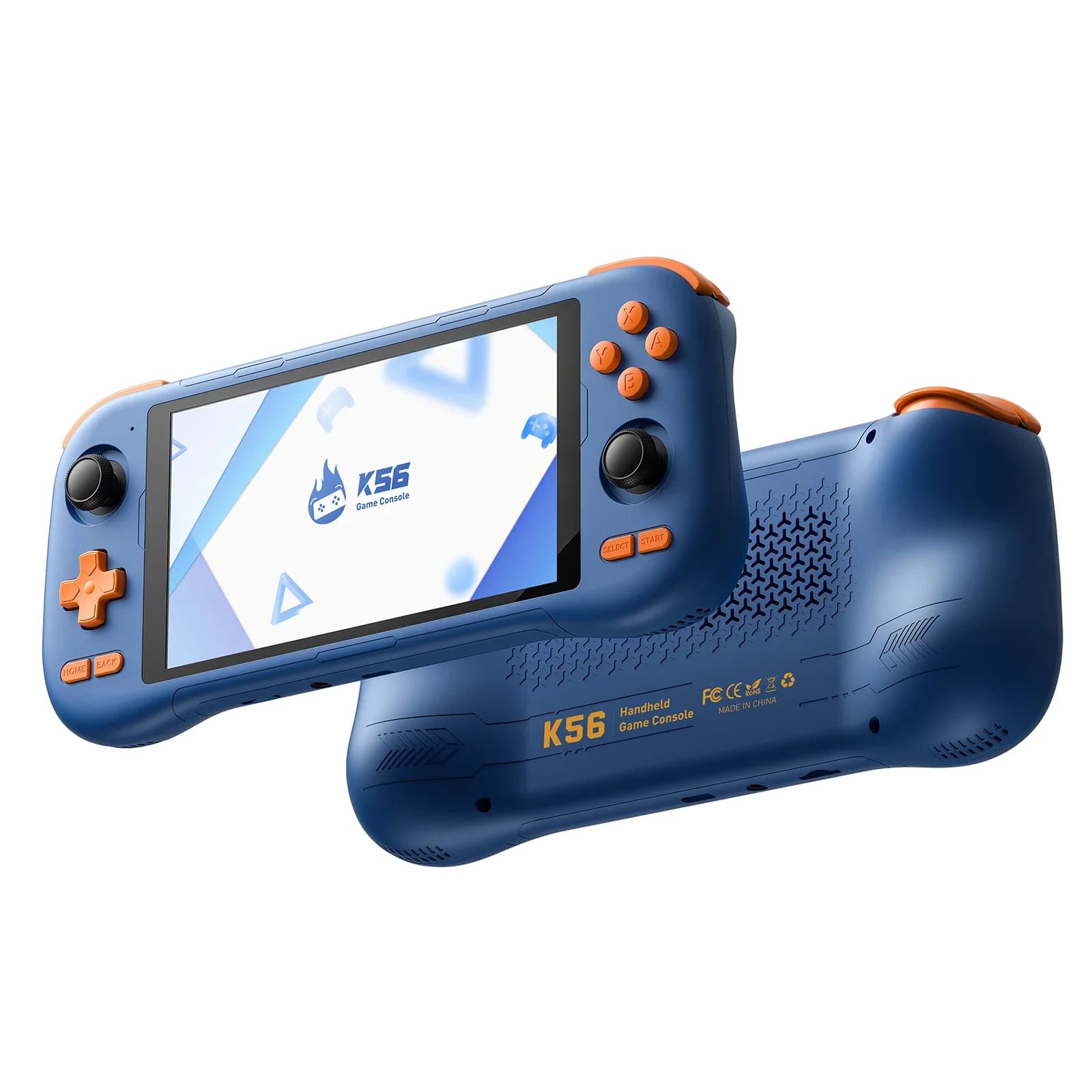 Console de jeu portable KINHANK K56, écran tactile 5,5'', 50 émulateurs pour PS1/PSP/DC/SS, 5000 mAh