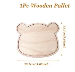 Petit Ours D'anniversaire Plateau En Bois Charcuterie Conseil Mignon Plateau De Fromage En Bois Enfa