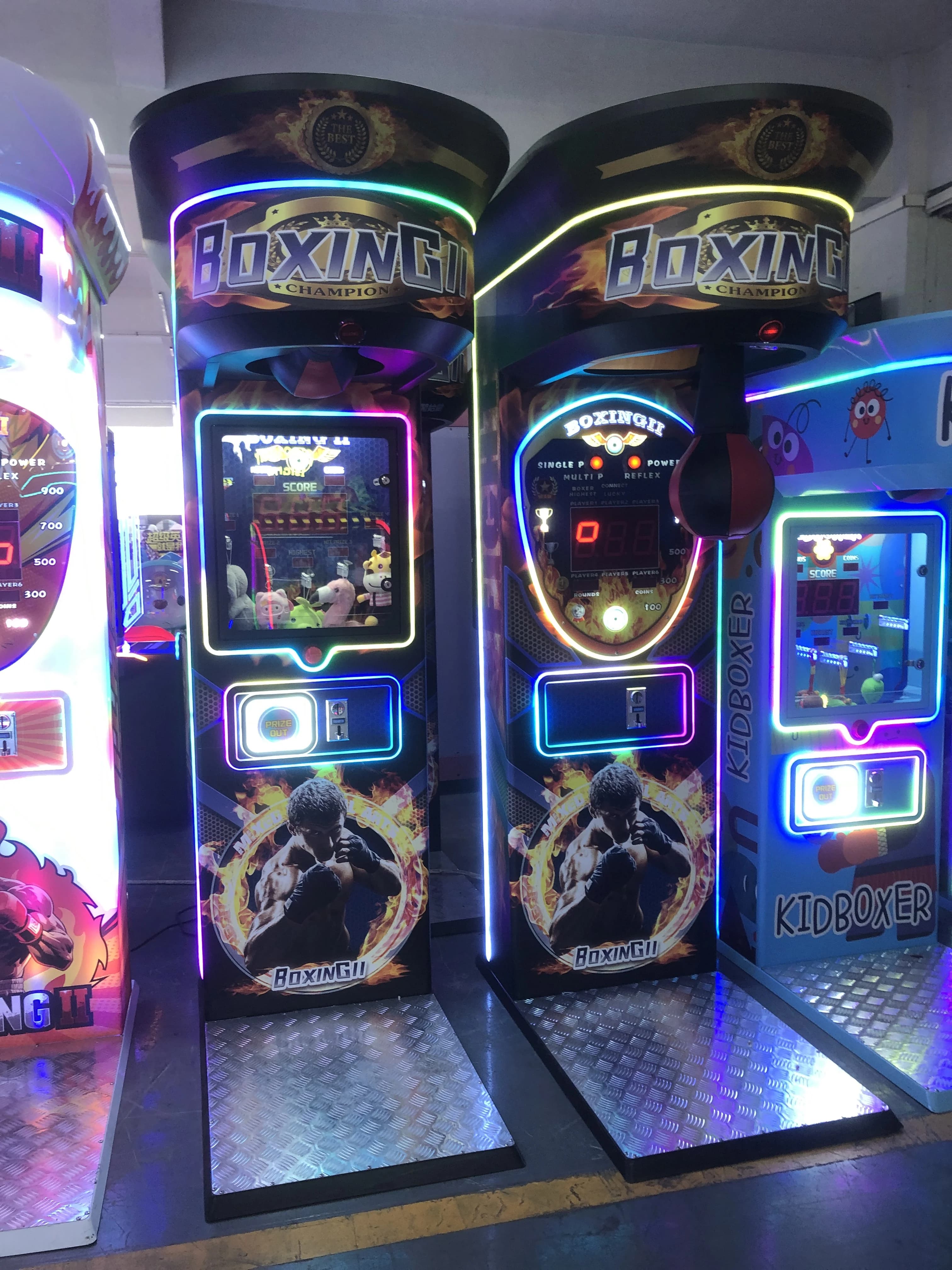 Console de jeu de boxe à monnayeur personnalisée - Jeu d'arcade de boxe sportive avec prise américai
